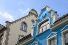 Alesund, Norway. Art deco architecture, painted historic buildings. Art Print